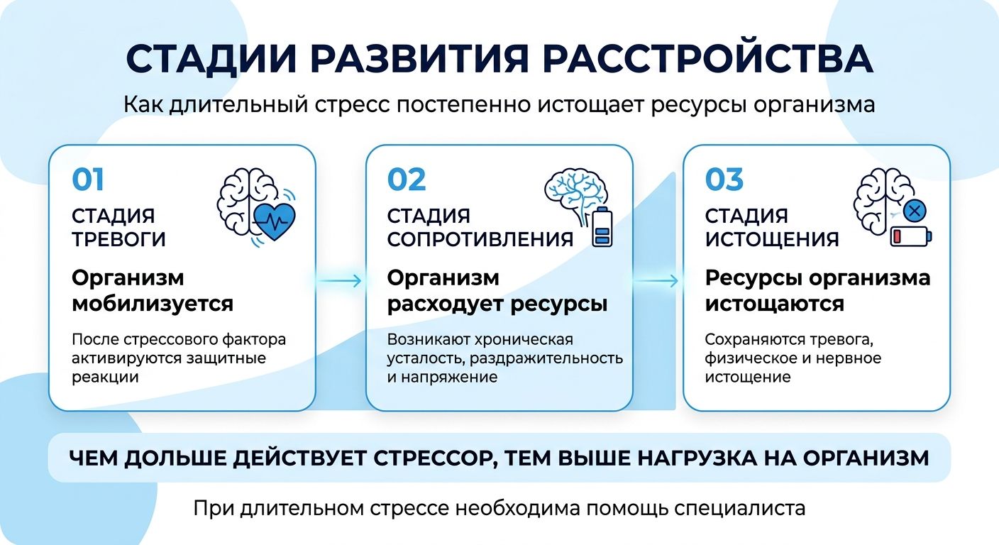 Лечение стресса в Шарье инфографика